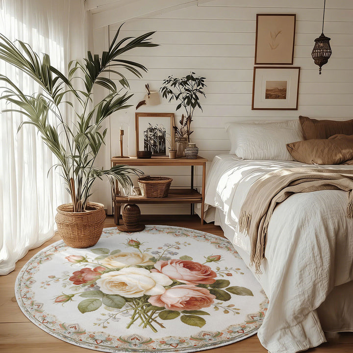 Floral Pattern Area Rug