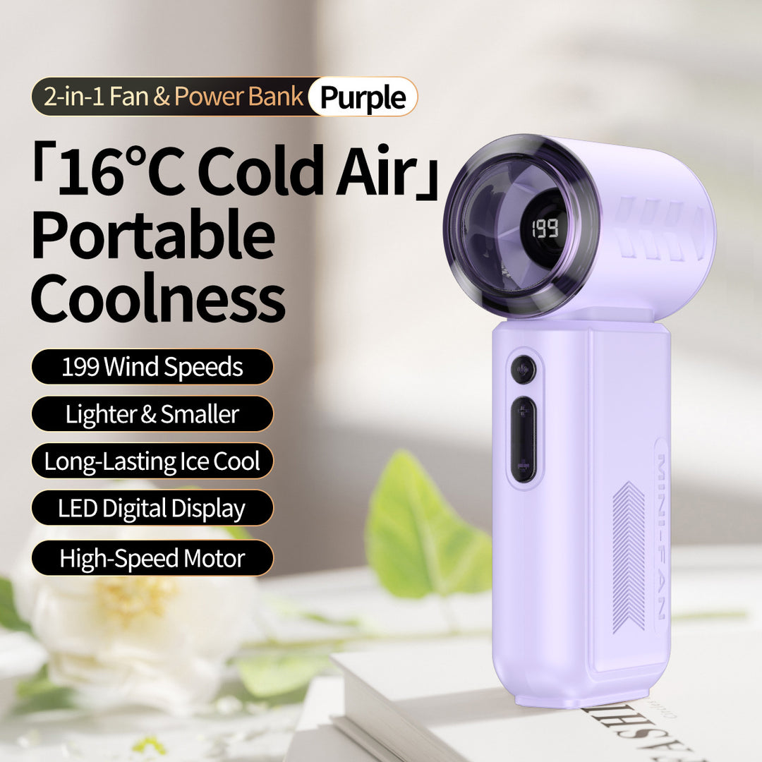 Portable Cooling Fan for Women with Power Bank Bowlift