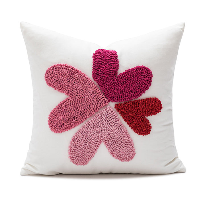 Women Decorative Pillowcase with Heart Pattern Bowlift