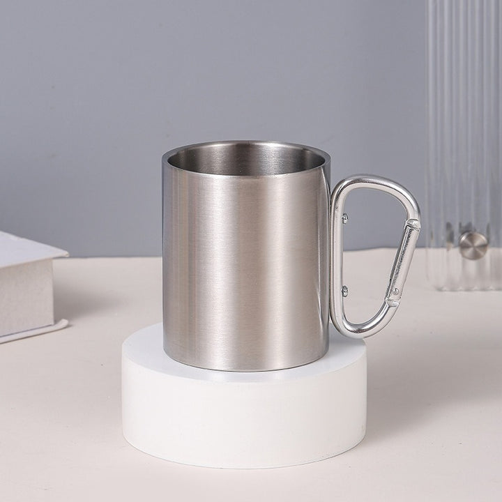 Women's Stainless Steel Coffee Mug with Carabiner Handle Bowlift