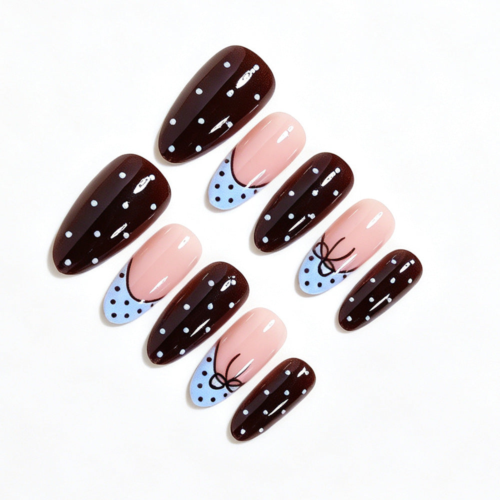Playful Polka Dot Press-On Nail Set Bowlift
