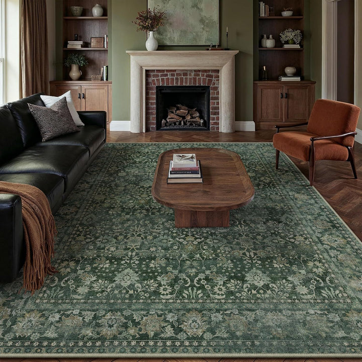 Luxurious Vintage Floral Pattern Area Rug