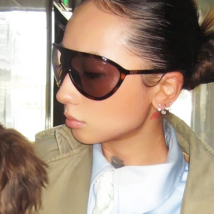 Women's Cat-Eye Sunglasses with Unique Design and Protective UV Filter Bowlift