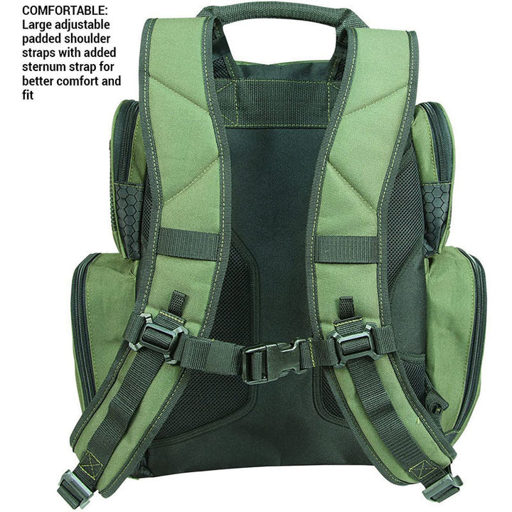 Multi-Compartment Fishing Gear Storage Backpack Bowlift