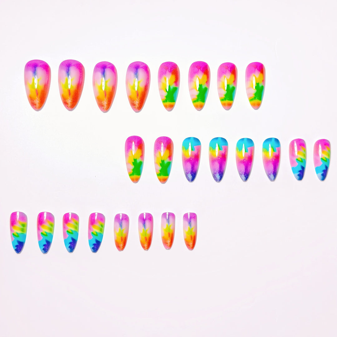 Gradient Color Artificial Nail Set Bowlift