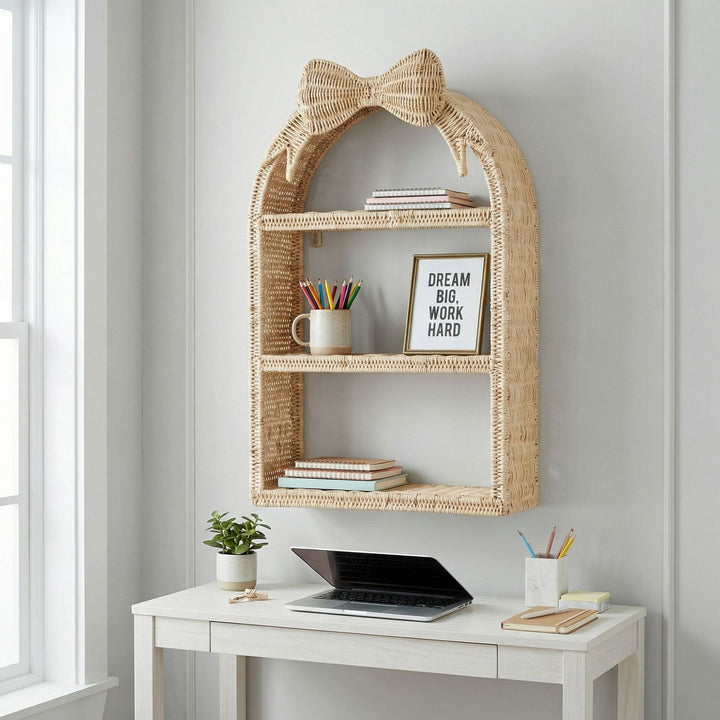 Basket shelf with bow motif Bowlift