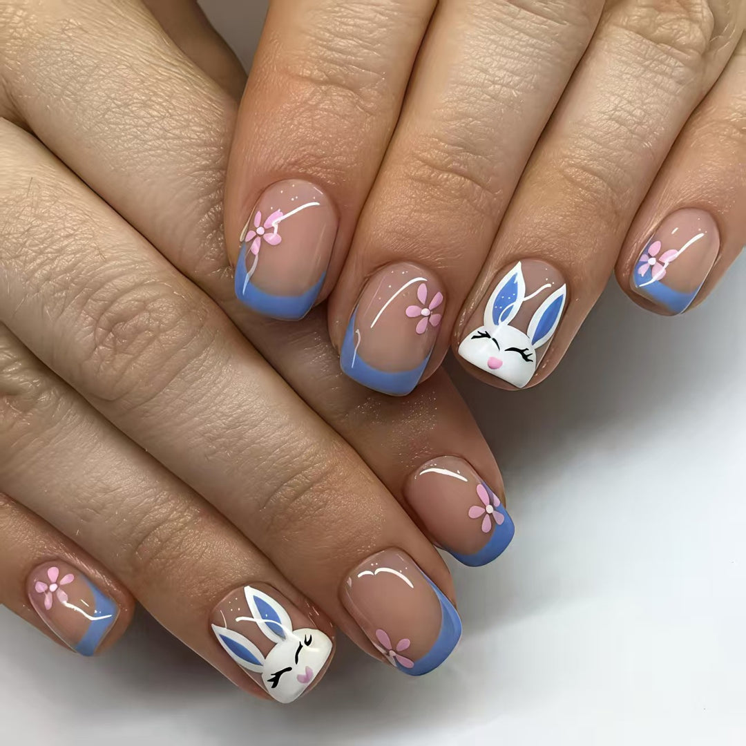 Playful Bunny-Themed Nail Art Bowlift