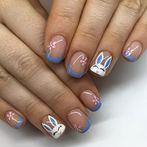 Playful Bunny-Themed Nail Art Bowlift