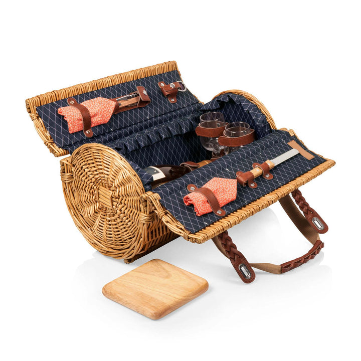 Women's basket with reinforced handle and decorative bows Bowlift