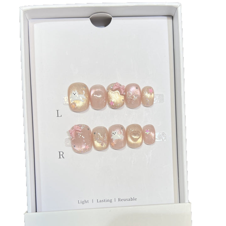 Decorative Press-On Nail Art Set Bowlift