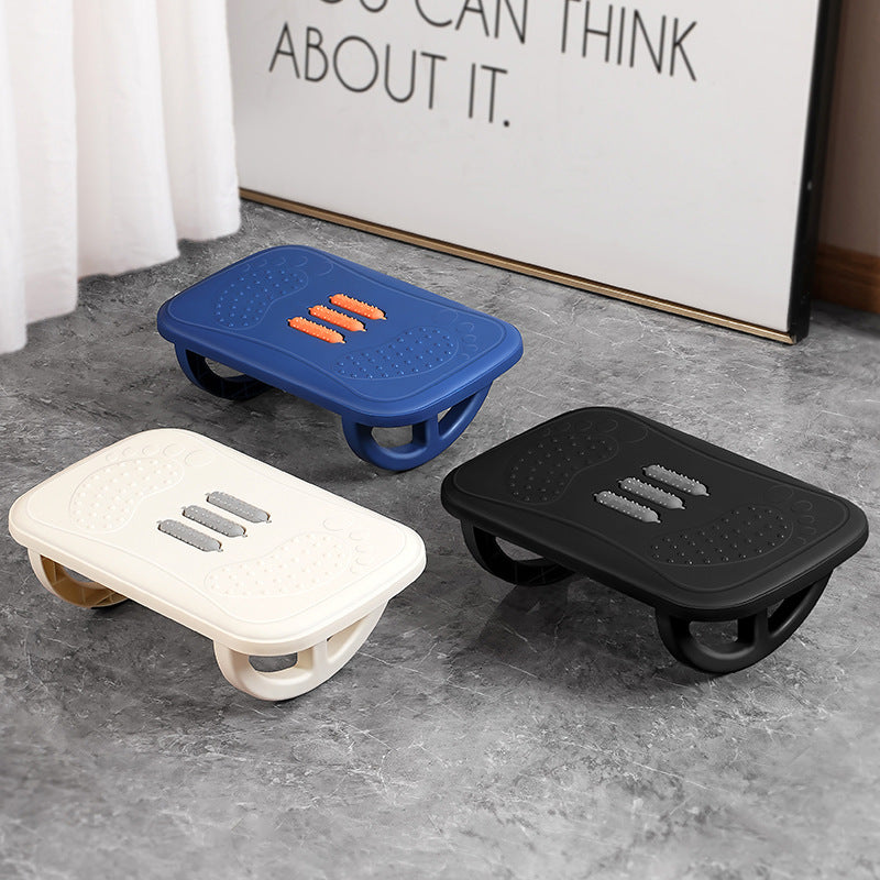 Ergonomic Under-Desk Footrest with Massage Rollers Bowlift