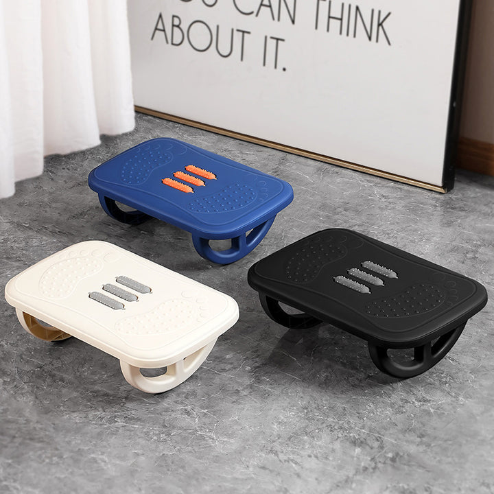 Ergonomic Under-Desk Footrest with Massage Rollers Bowlift