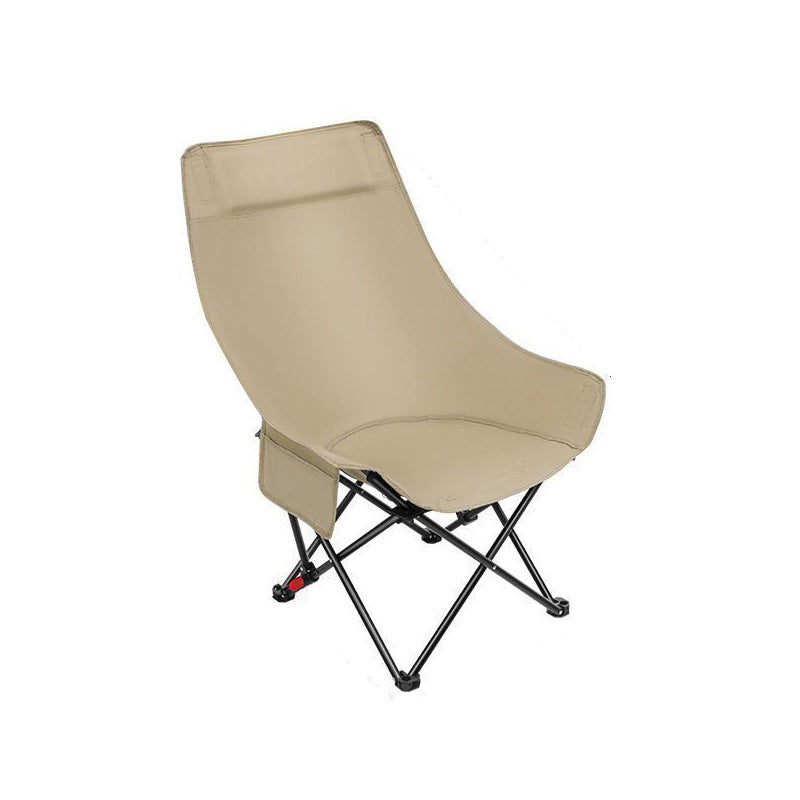Portable heavy-duty folding camping chair with high-back breathable canvas, adjustable recline and carry bag Bowlift