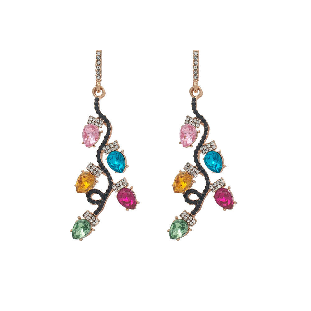 Vibrant Floral-Inspired Drop Earrings Bowlift