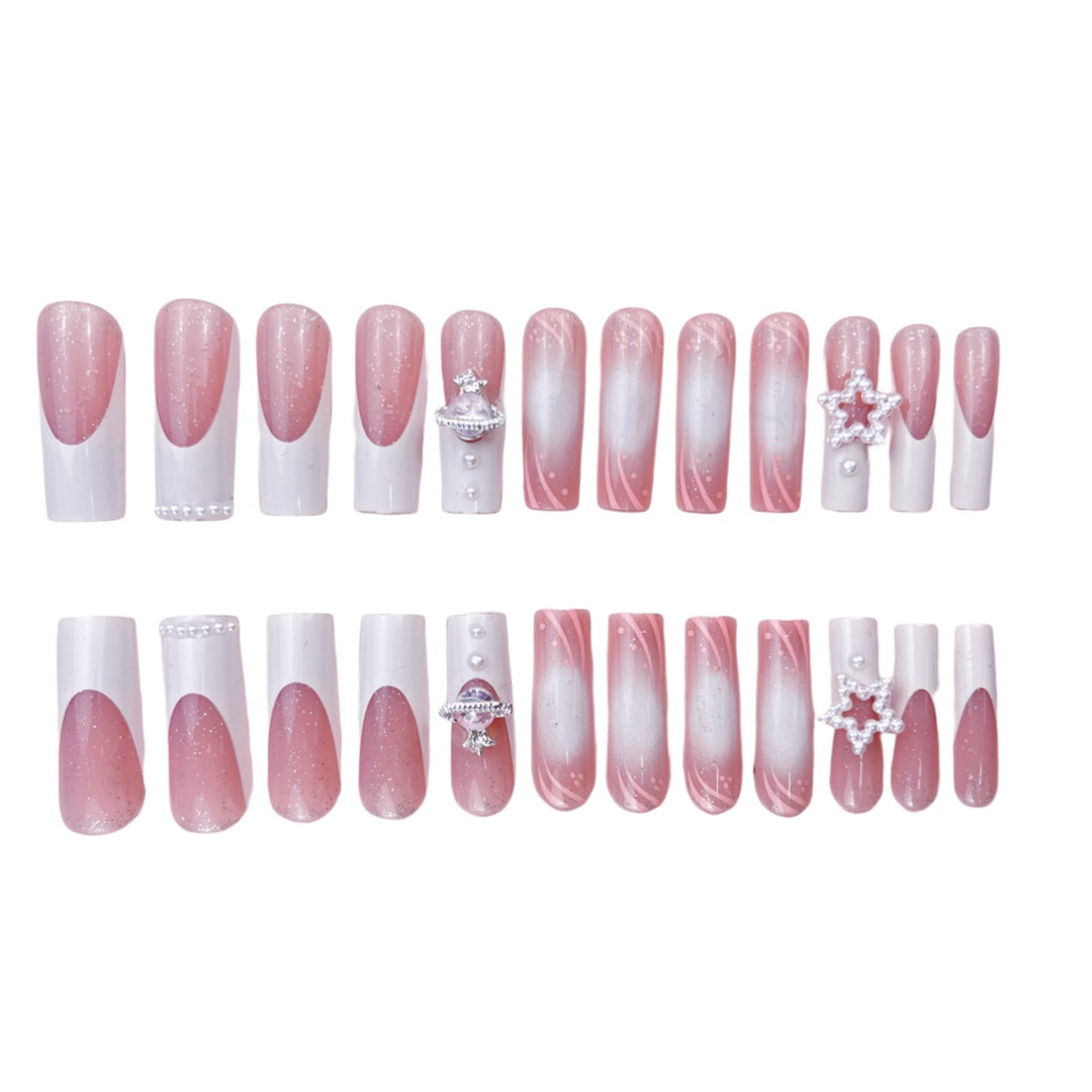 Glamorous Decorative Press-On Nail Art Bowlift