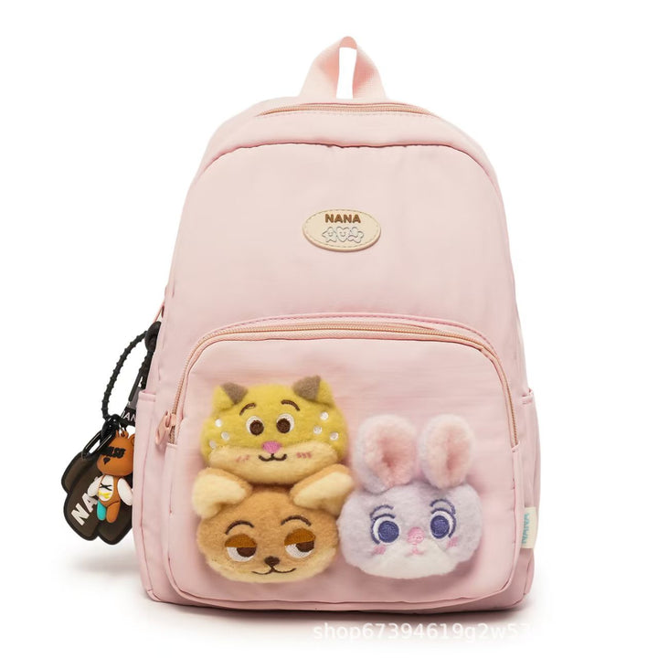 Plush Character-Themed Backpack Bowlift