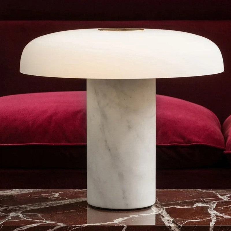 Elegant Modern Table Lamp with Mushroom Design