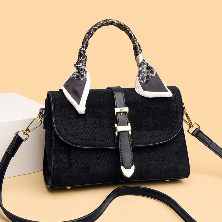 Decorative Scarf Accent Handbag Bowlift