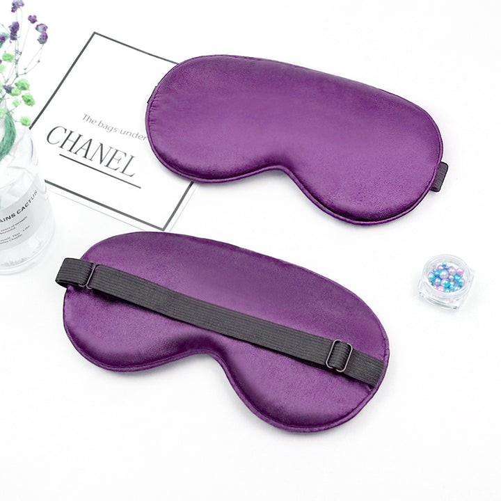 Unisex nan luxurious silk sleep mask with contoured eye cavity and adjustable elastic band Bowlift