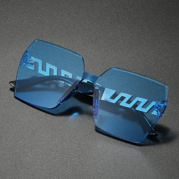 Stylish Geometric Shield Sunglasses Bowlift