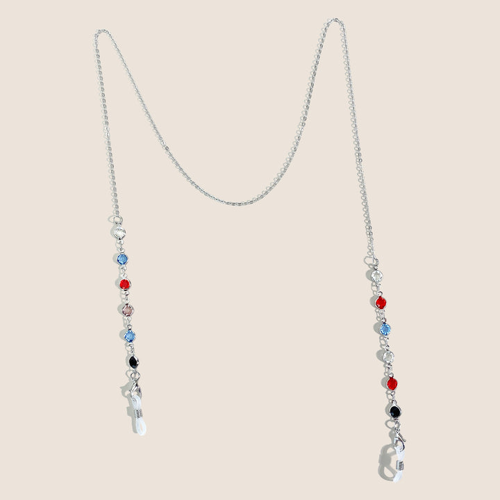 Decorative Colorful Crystal Eyewear Chain Bowlift