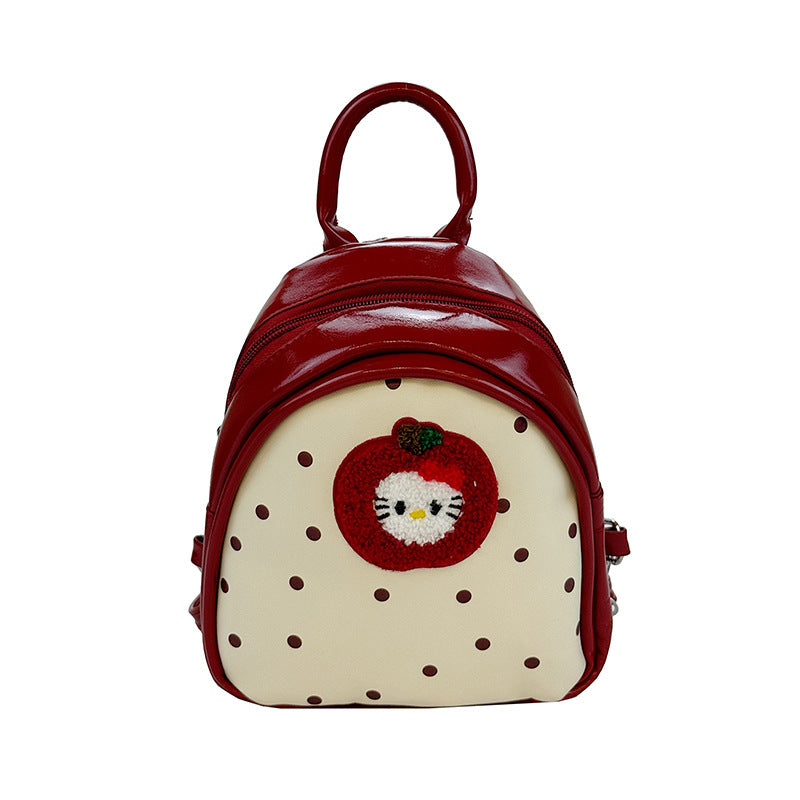 Plush Backpack with Fruity Design and Playful Details Bowlift