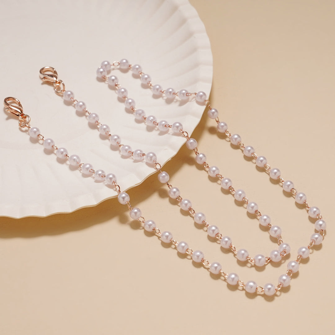 Pearl-Linked Eyewear Chain Bowlift