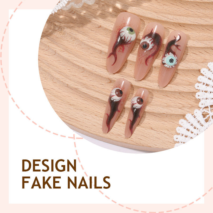 Nail art set with creative eye design Bowlift