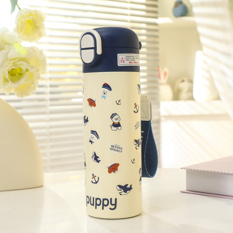 Women Insulated Drinking Bottle with Cute Animal Design Bowlift