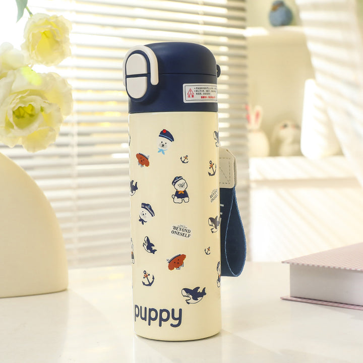 Women Insulated Drinking Bottle with Cute Animal Design Bowlift