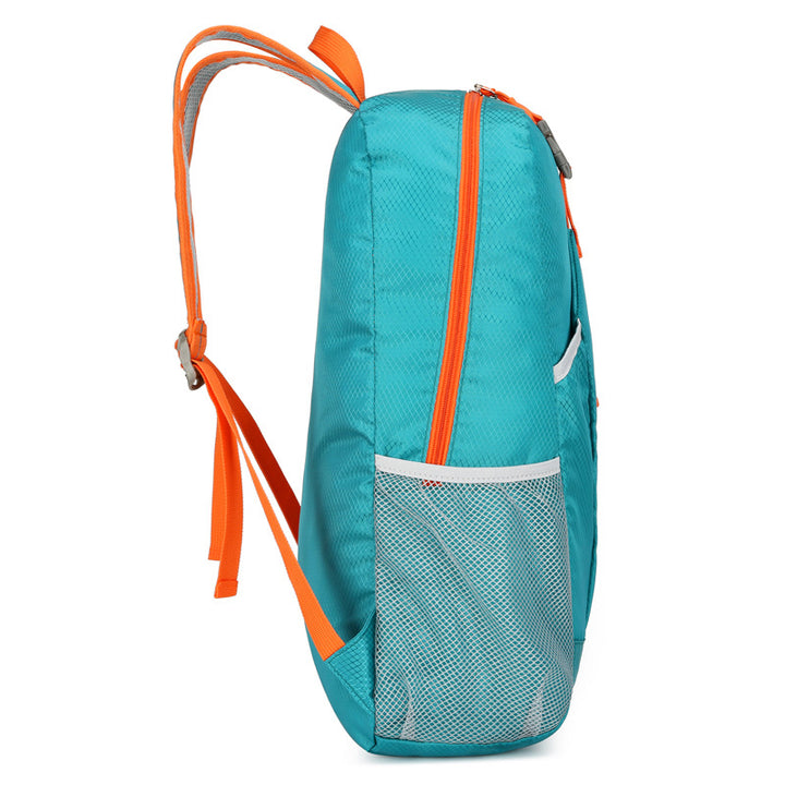 Unisex nan ultra-light foldable day backpack with organizer compartments, water-repellent material, and mesh side pockets Bowlift