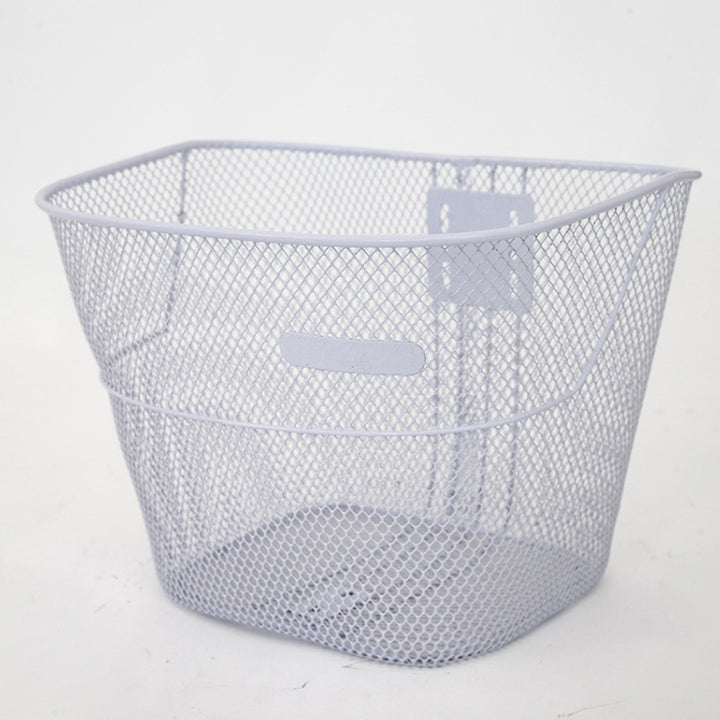ventilated steel mesh bicycle front basket with quick-release bracket Bowlift
