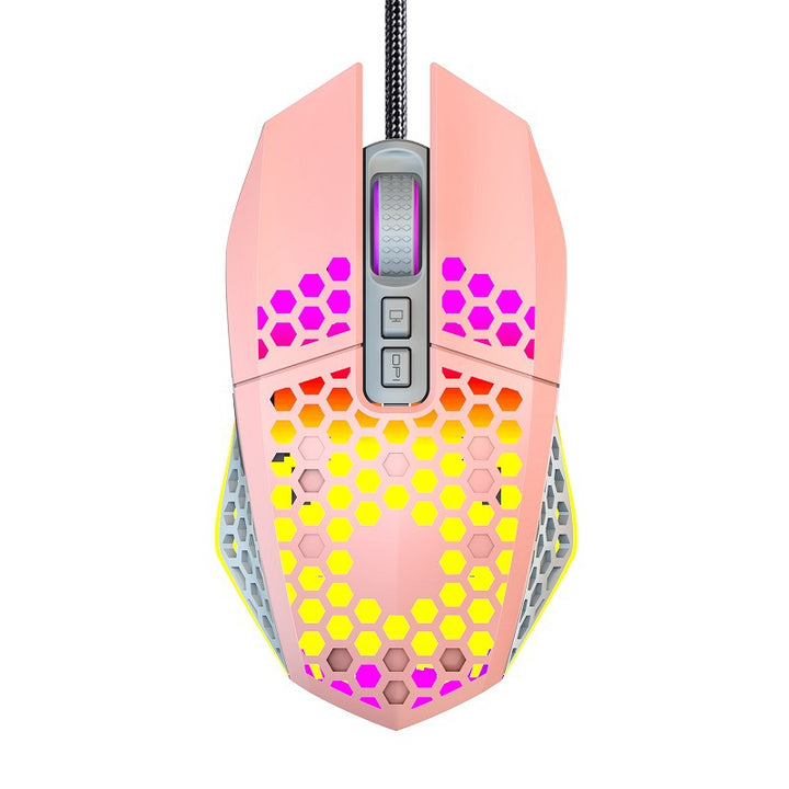Gaming mouse with RGB lighting and ergonomic design Bowlift