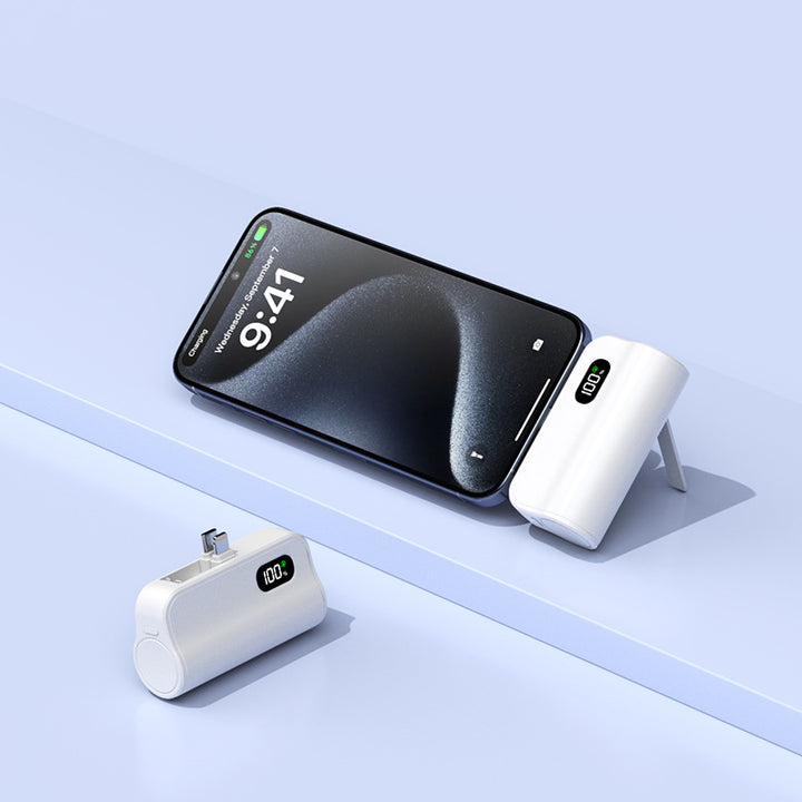 Foldable Powerbank with Digital Charging Display Bowlift