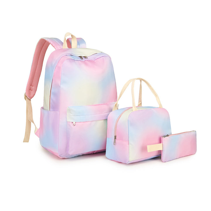 Stylish Cow Print Backpack and Accessory Set Bowlift