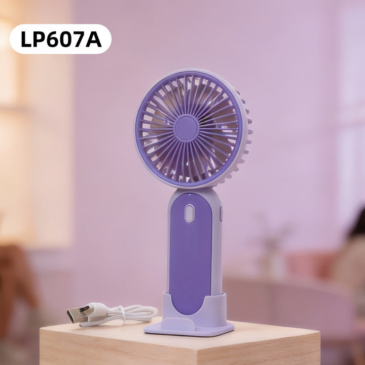 Women Portable USB Hand Fan with Flexible Stand Bowlift