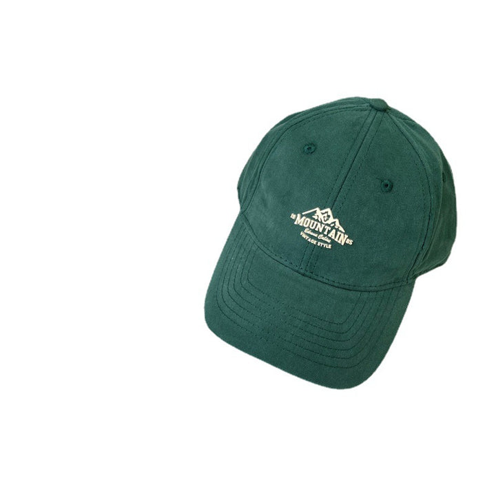 Men's Vintage-Inspired Mountain Graphic Baseball Cap Bowlift