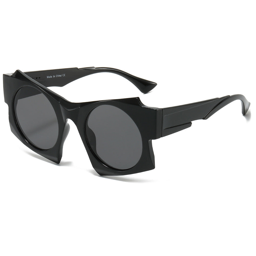 Contemporary Round Frame Sunglasses Bowlift