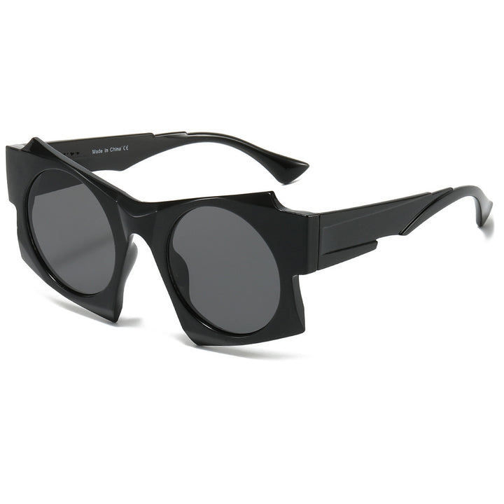 Contemporary Round Frame Sunglasses Bowlift