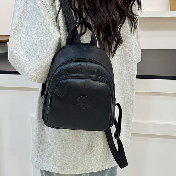 Compact Textured Backpack Bowlift