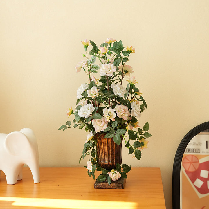 Elegant Artificial Rose Bowlift
