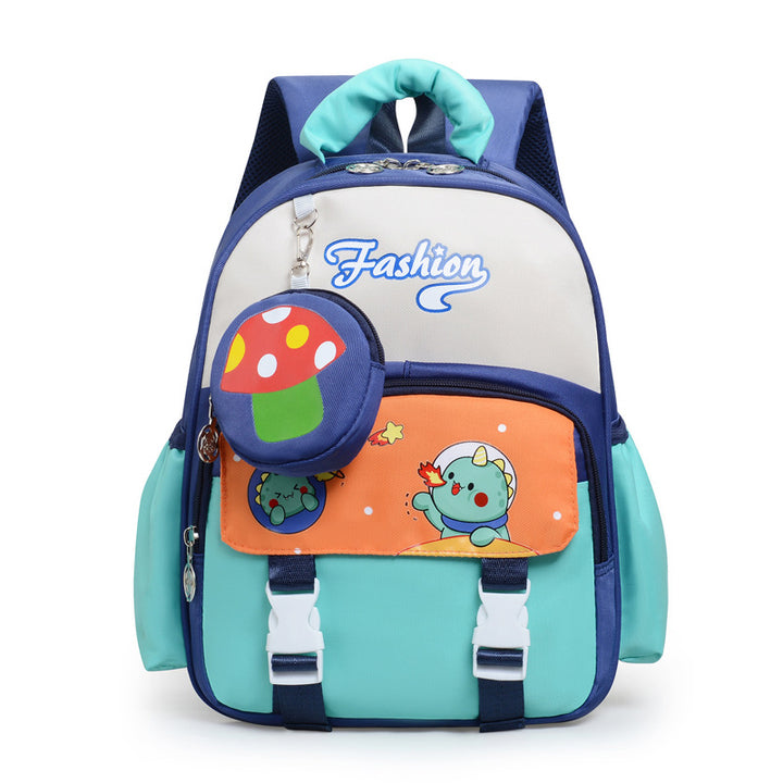 Playful Cartoon-Themed School Backpack Bowlift