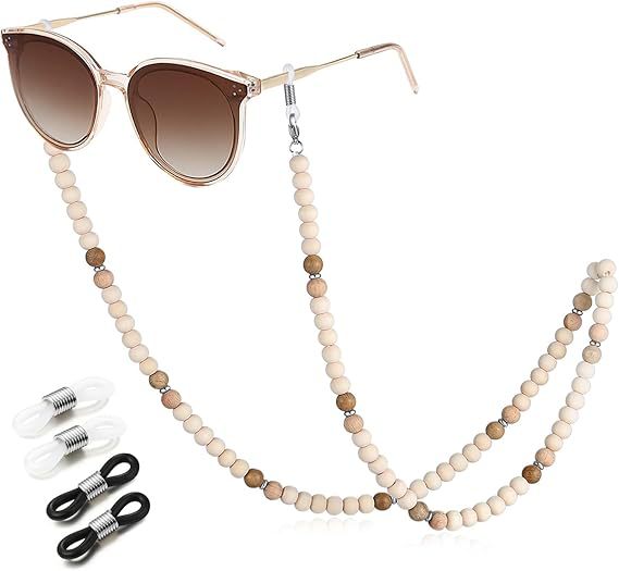 Wooden Beaded Eyewear Chain Bowlift