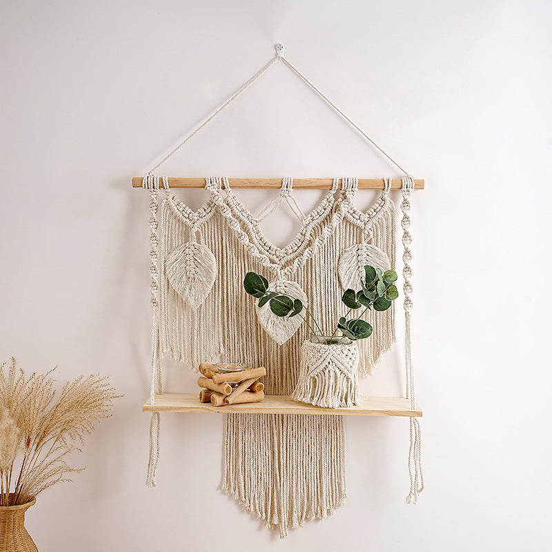 Artistic Macrame Wall Hanging Shelf Bowlift