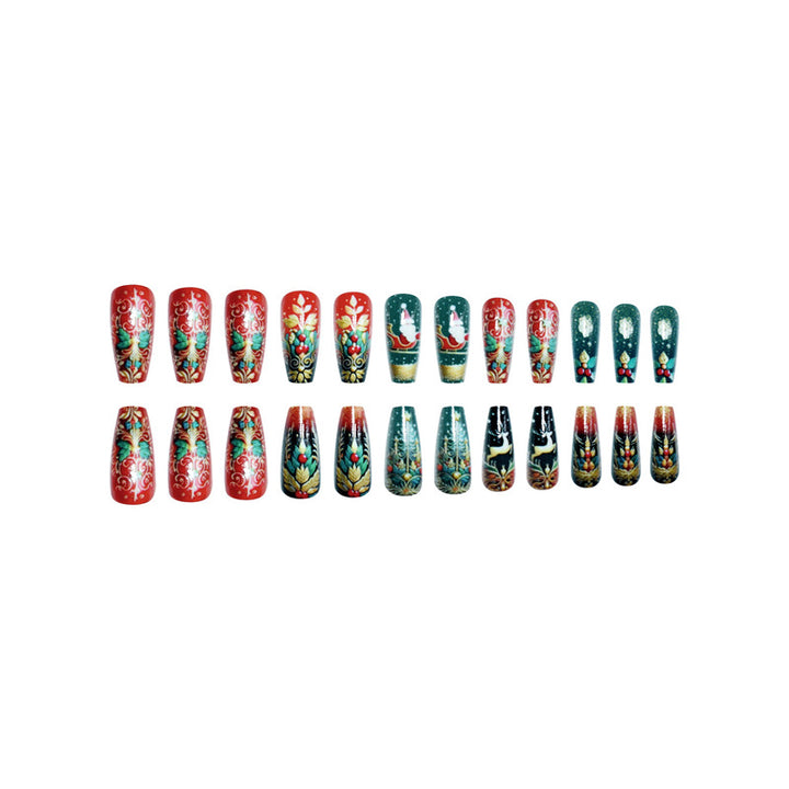 Festive Holiday Nail Art Set Bowlift