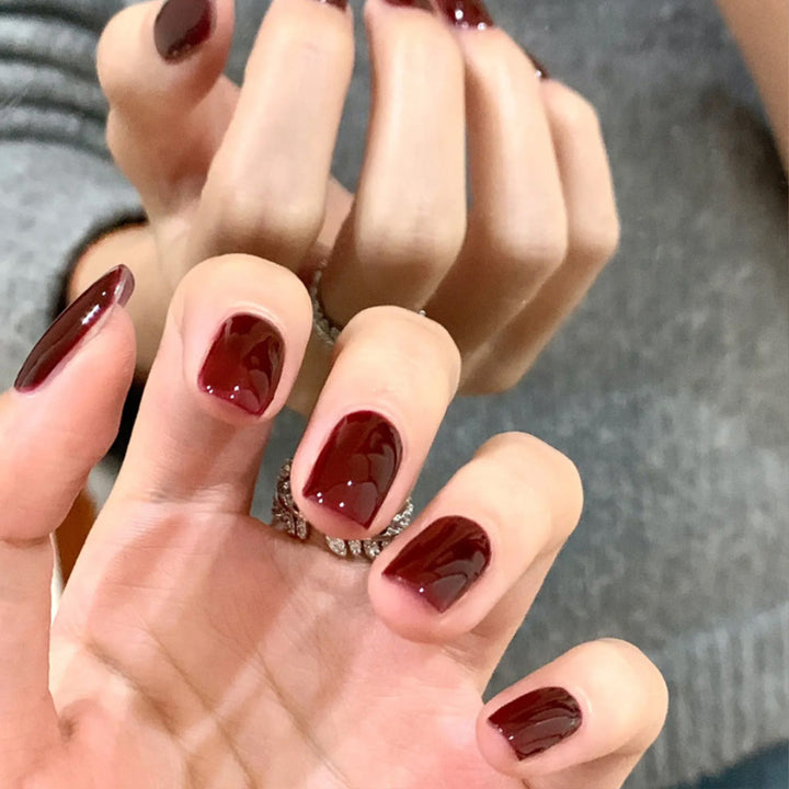Elegant Glossy Nail Art