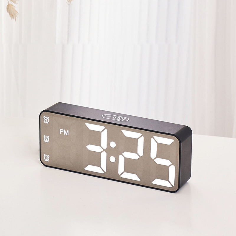 Digital Clock with Large LED Display and Multifunctional Settings Bowlift