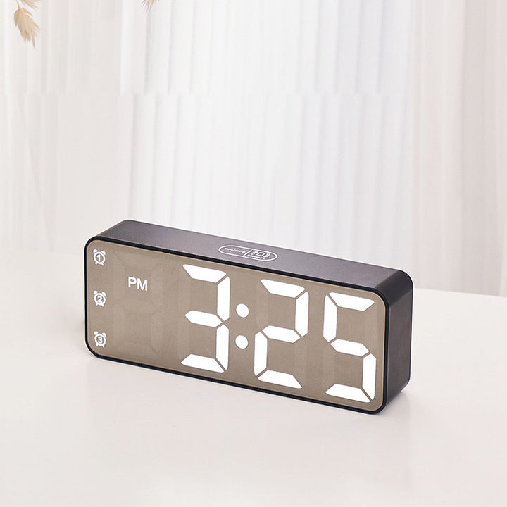 Digital Clock with Large LED Display and Multifunctional Settings Bowlift
