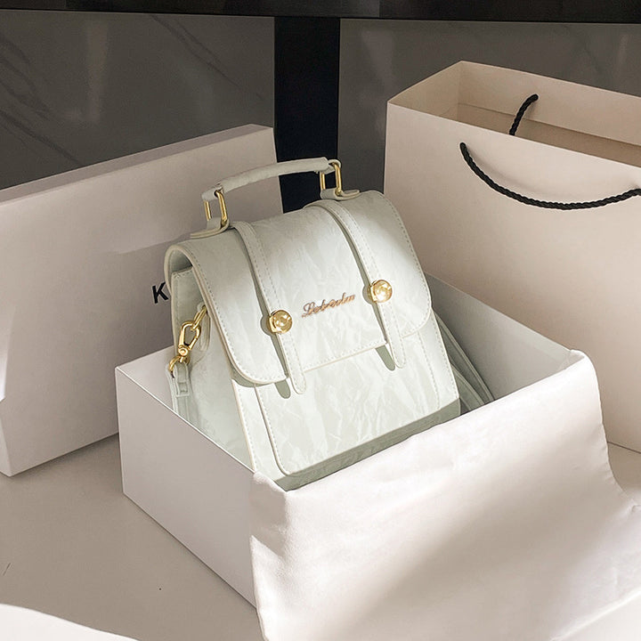 Vintage-Inspired Structured Mini Backpack Bowlift