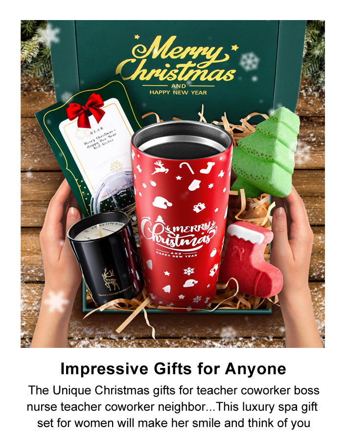 Christmas Thermos Cup Aromatherapy Gift Set